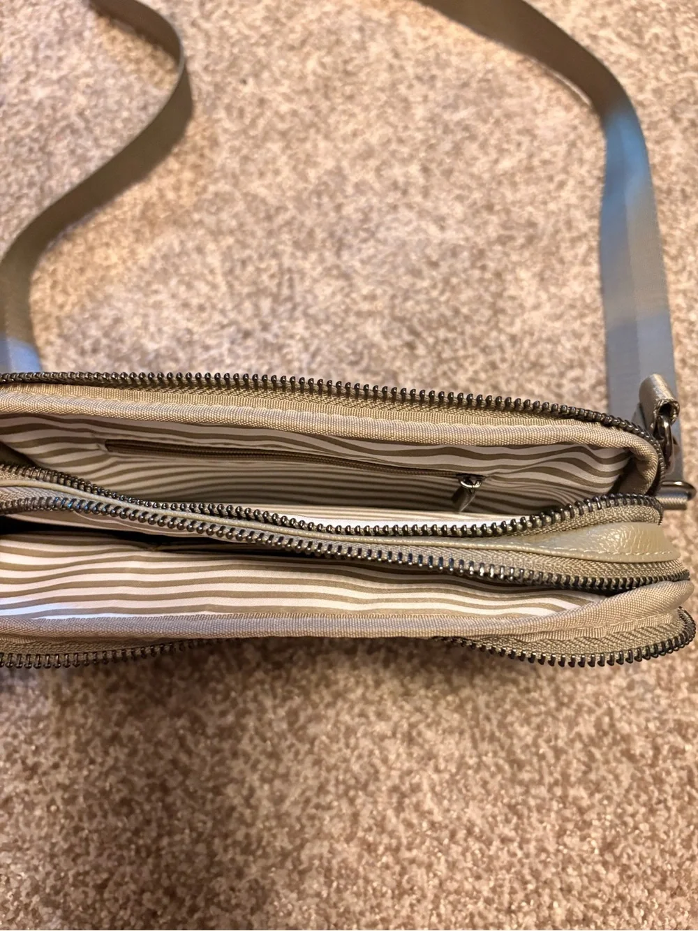 Olive Crossbody Bag with Stud Accent Radrev